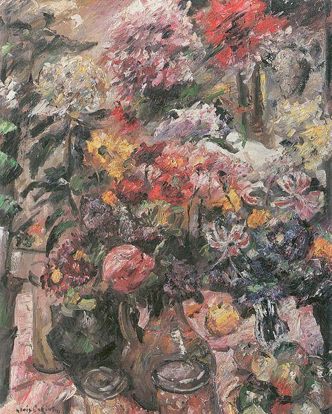 Lovis Corinth Stillleben mit Chrysanthemen und Amaryllis oil painting picture